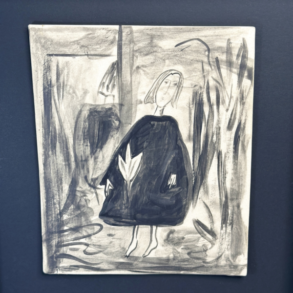 Poingnant shadows-facing the mirror