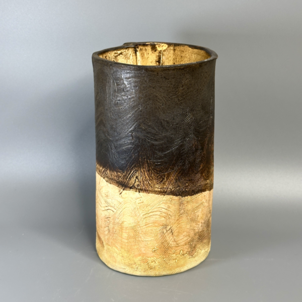 Metallic Brown Vase