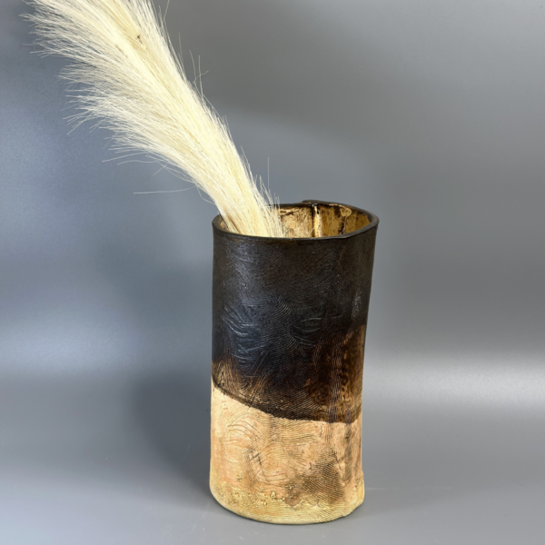 Metallic Brown Vase - Image 5