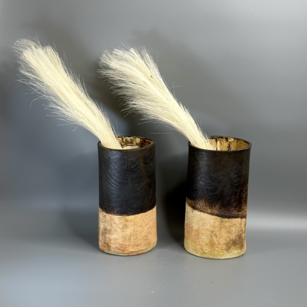 Metallic Brown Vase - Image 4