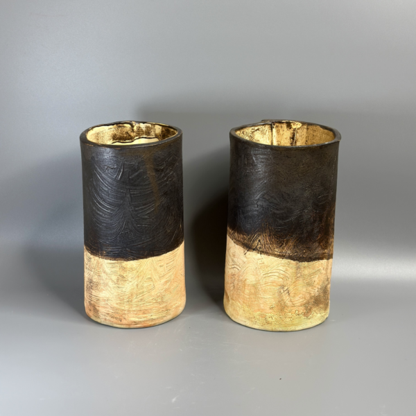 Metallic Brown Vase - Image 3