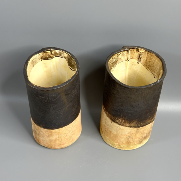 Metallic Brown Vase - Image 2